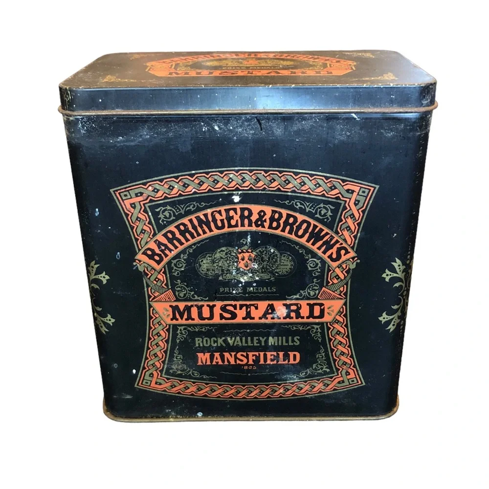 Vintage Barringer & Browns Mustard Tin